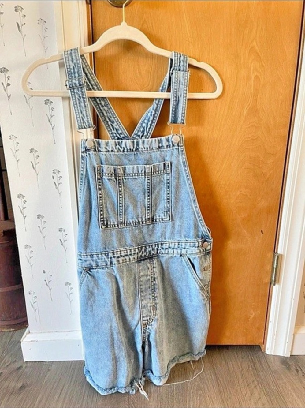 Denim Short Overalls - Picture 3 of 5